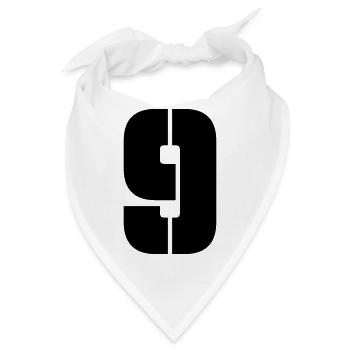 9 - Bandana - Weiß - Vorne