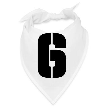 6 - Bandana - Weiß - Vorne