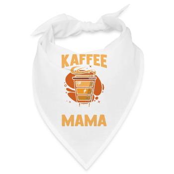 Kaffee Kaffeeliebhaber Mutter Mama - Bandana - Weiß - Vorne