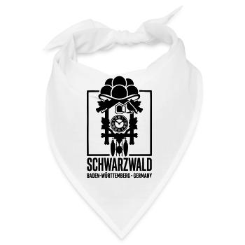 Typisch Schwarzwald - Bandana - Weiß - Vorne