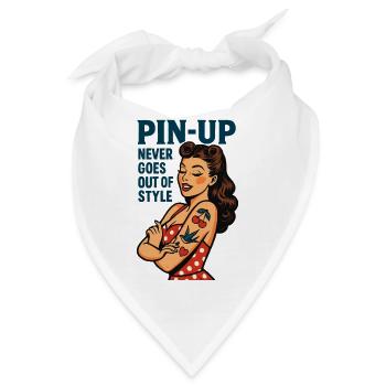 Pin-Up Never Goes Out of Style – 50s Retro - Bandana - Weiß - Vorne