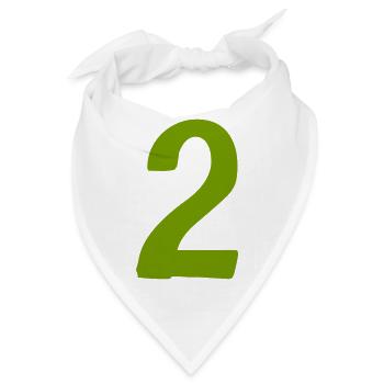 2 - Bandana - Weiß - Vorne