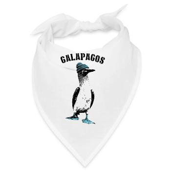 Lustiger Seevogel Blaufußtölpel mit Mütze - Bandana - Weiß - Vorne