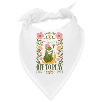 Stadtgärtnern, um auf der sonnigen Wiese zu spielen - Bandana - Weiß - Vorne