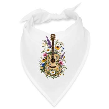 Botanische Wildblumen Wildblume - Bandana - Weiß - Vorne
