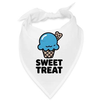 Sweet Treat Eiscreme Logo - Bandana - Weiß - Vorne