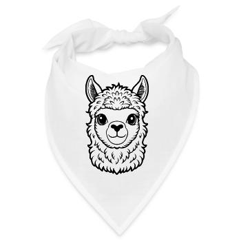 Alpaka - Bandana - Weiß - Vorne