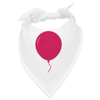 Ballonform - Bandana - Weiß - Vorne