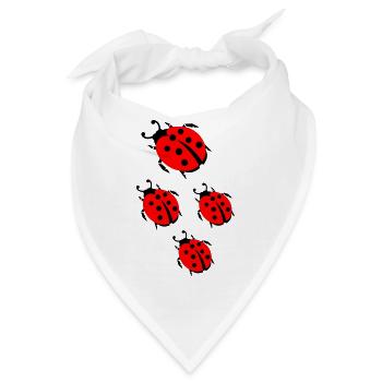 ladybug marienkaefer - Bandana - Weiß - Vorne