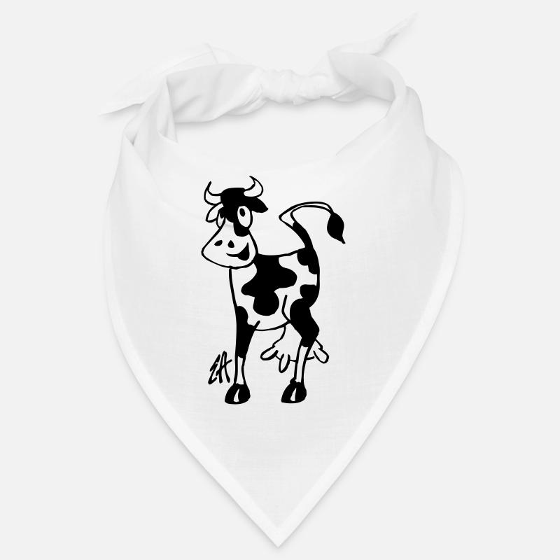 Vache - Bandana - blanc