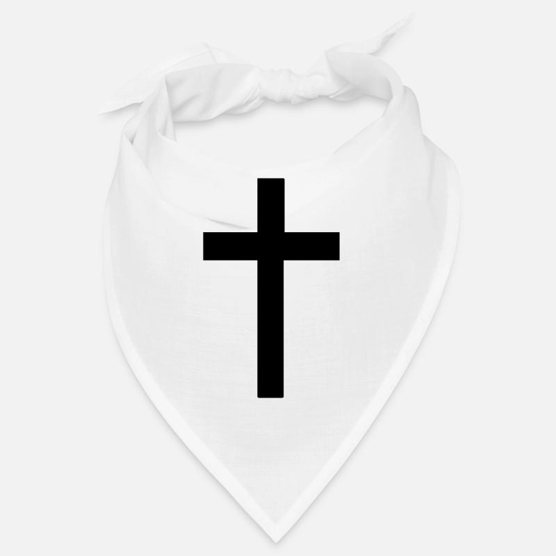 Kreuz - Bandana - Weiß