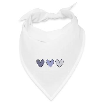 Herzig. ♥ - Bandana - Weiß - Vorne