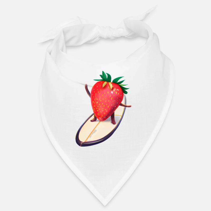 Erdbeere auf Surfboard Bandana