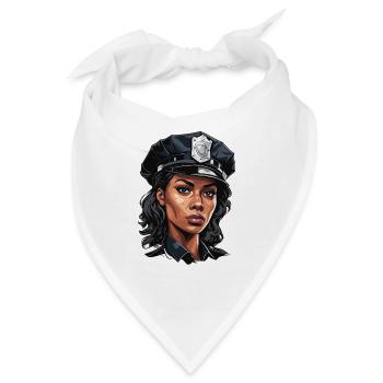 Polizei / Einsatz / Beruf / Job / Einsatzkräfte - Bandana - Weiß - Vorne