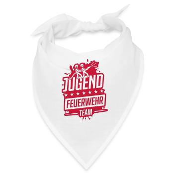 Jugend feuerwehr team - Bandana - Weiß - Vorne