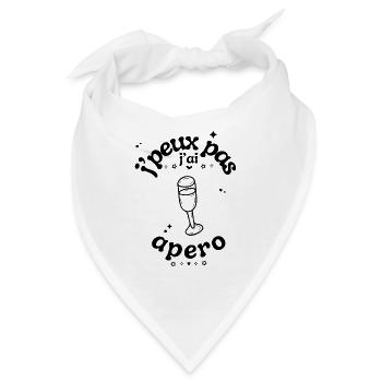 Ich kann keinen Aperitif haben - Bandana - Weiß - Vorne