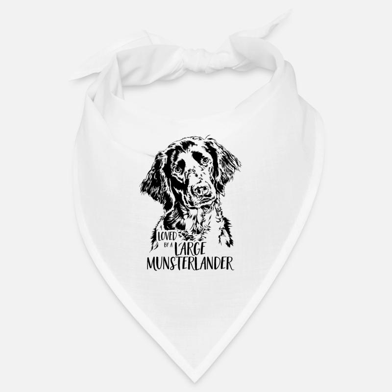 Loved by a Large Munsterlander Hundespruch Hunde Bandana