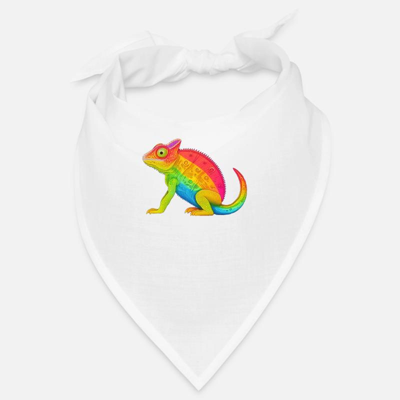 Regenbogen Chamäleon Bandana