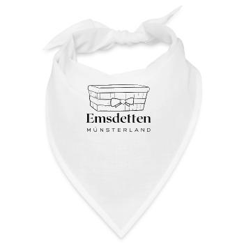 Emsdetten - Meine Stadt - Bandana - Weiß - Vorne