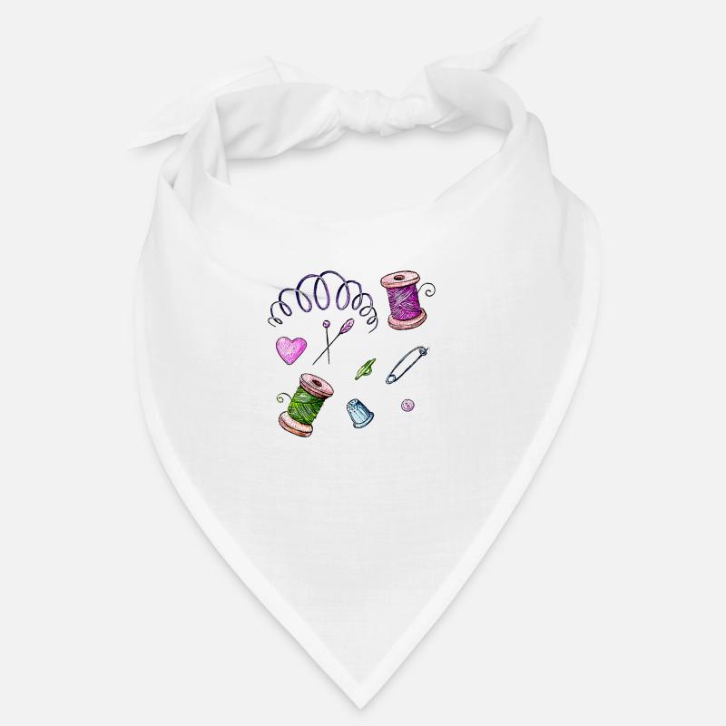 Sewing needle and thread thimble yarn pin Bandana
