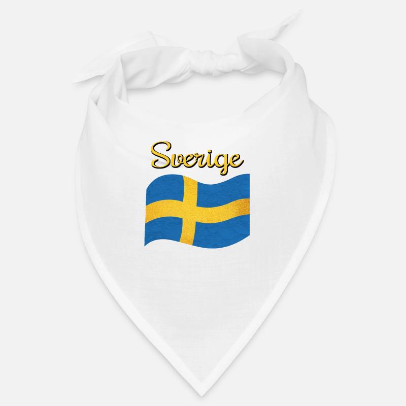 Le drapeau de la Suède Sverige Bandana