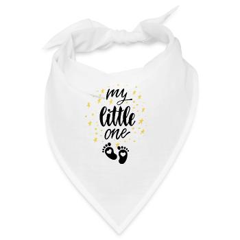 Babysprüche Babykleidung Kinderkleidung - Bandana - Weiß - Vorne