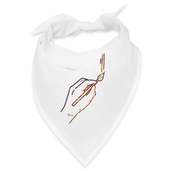 Maler Zeichner für Künstler - Bandana - Weiß - Vorne