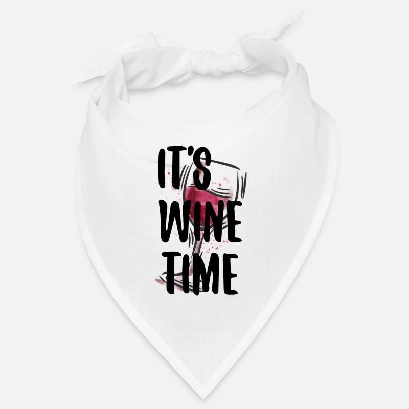 Wine Saying IT'S WINE TIME Wine Lovers Bandana