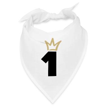 NUMMER EINS 1 Champion Krone - Bandana - Weiß - Vorne