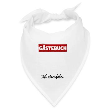 Gästebuch Ich war dabei! Gästeliste - Bandana - Weiß - Vorne