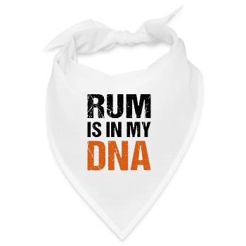 Rum is in my DNA - Bandana - Weiß - Vorne