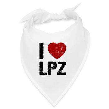 I love LPZ Leipzig - Bandana - Weiß - Vorne