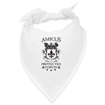 Amicus Protectio Fortis - Bandana - Weiß - Vorne
