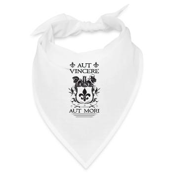 Schwarzes Aut Vincere Aut Mori - Bandana - Weiß - Vorne