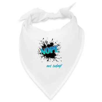 Nope - Bandana - Weiß - Vorne