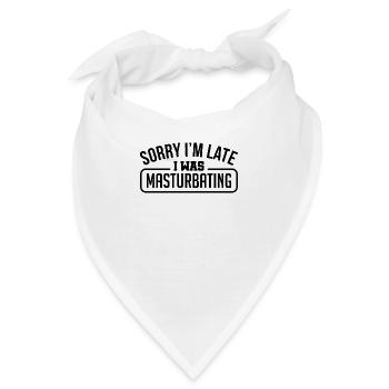 Sexy Spät Masturbieren Geschenk - Bandana - Weiß - Vorne