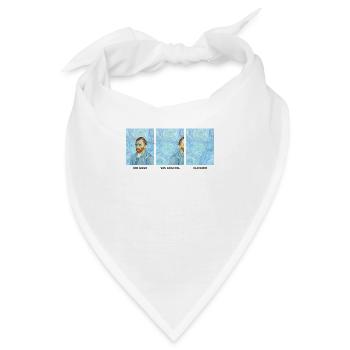 Sarkasmus Van Gogh Wortspiel Geschenk - Bandana - Weiß - Vorne