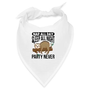 Nickerchen den ganzen Tag den ganzen Tag schlaf - Bandana - Weiß - Vorne