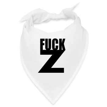 Fuck z - Bandana - Weiß - Vorne