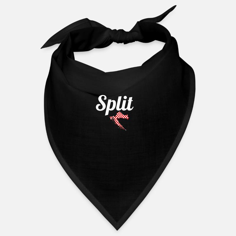 Split Carte Croatie Drapeau croate Croate Bandana