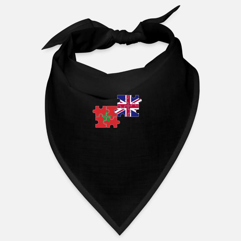 Maroc Royaume-Uni Drapeau Britannique Marocain Bandana