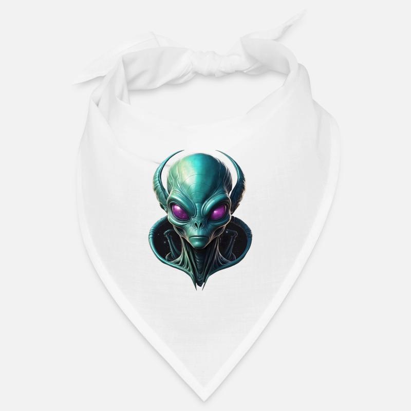 Tête d’extraterrestre avec collier de galaxie Bandana