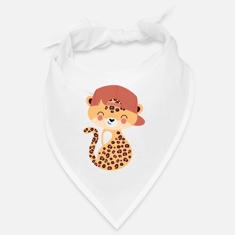 Leopard mit Capy Bandana