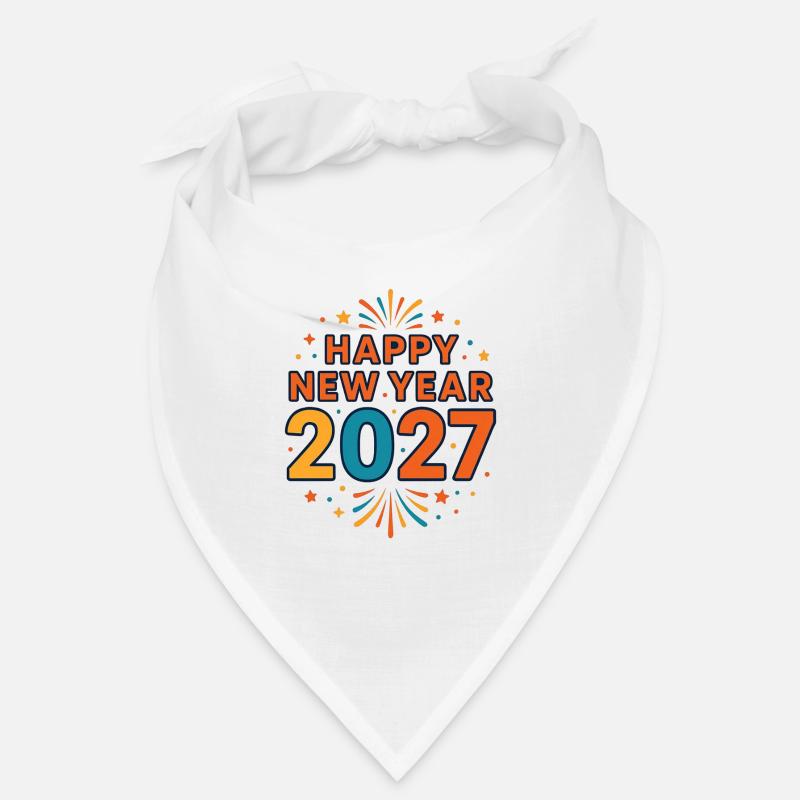 New Year 2027 Firework Burst Bandana