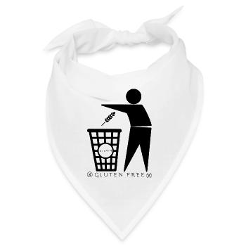 Gluten Container (schwarz) - Bandana - Weiß - Vorne