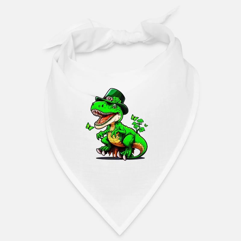 St. Patrick Day T-Rex Dinosaurier mit Hut Bandana