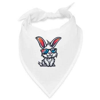 Hase Cool Comic - Bandana - Weiß - Vorne