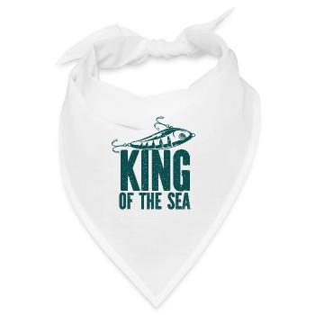 Angler Angelhaken Angelrute Sportfischer - Bandana - Weiß - Vorne