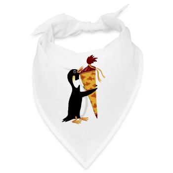 pinguin schultüte - Bandana - Weiß - Vorne
