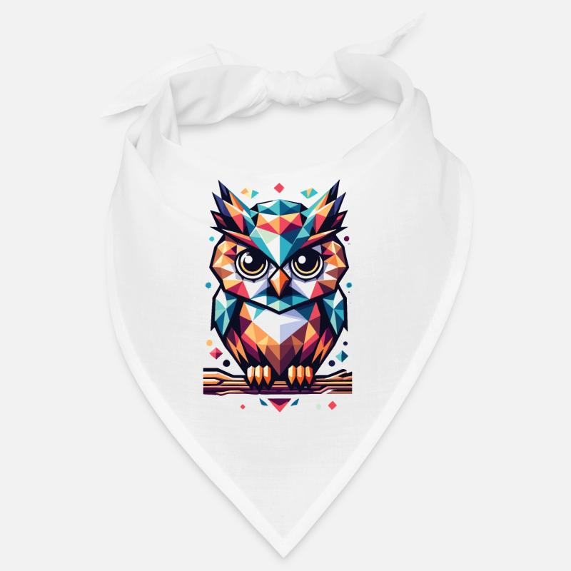 Polygon Owl Geometric Bandana